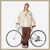 Li-Ning Unisex Corduroy Collar Workwear Jacket Cream White AFDUC53-1