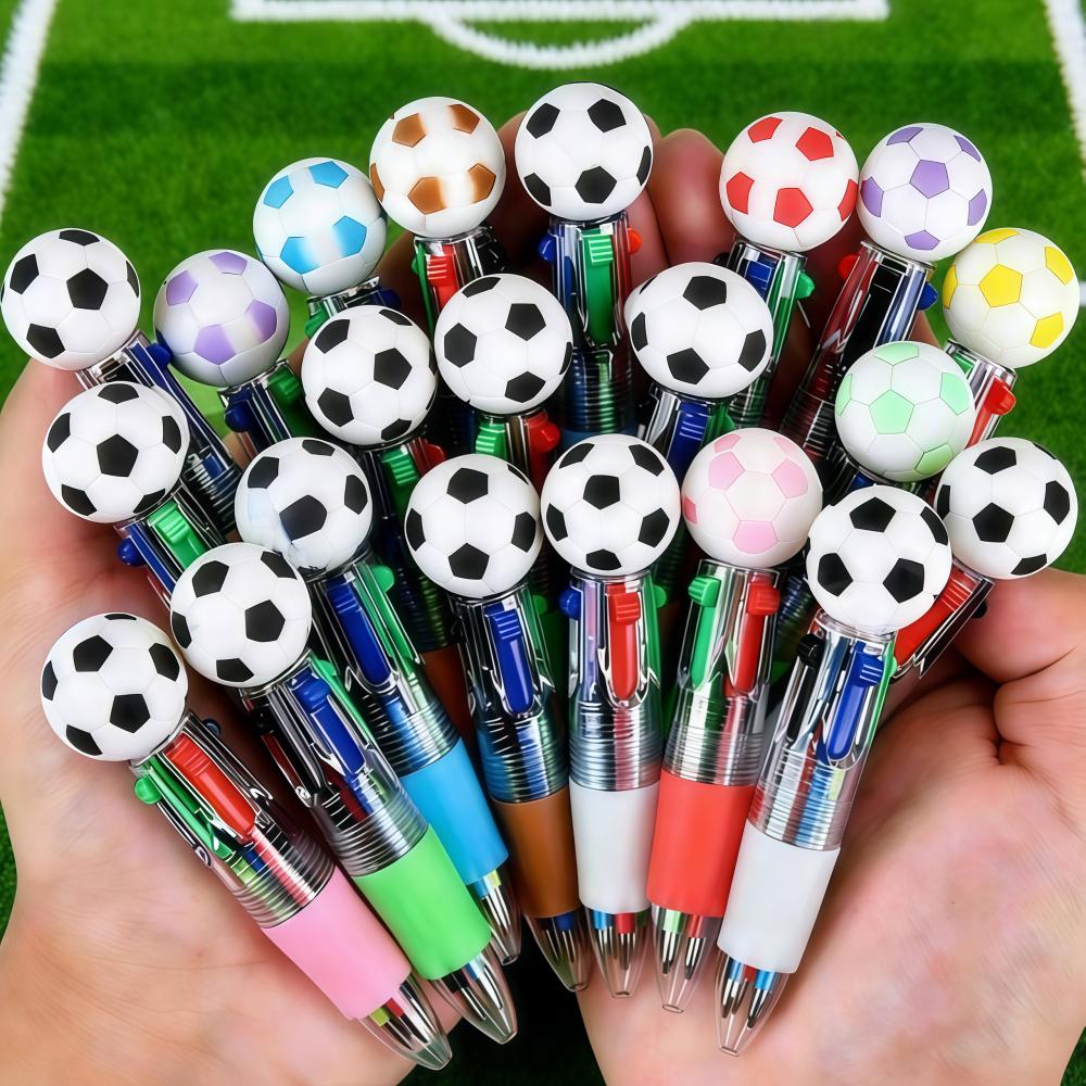 5-50Pcs Creative Four-color Football Theme Pen for Football Party Carnival Celebration Birthday Back To School Father's Day Gift