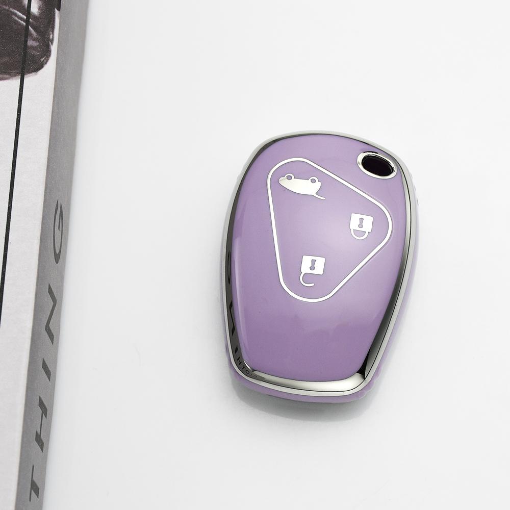 Silver Edge TPU Car Key Case Shell Fob Keyless Protector For Renault Dacia Trafic Clio Lll Logan Duster For Nissan terrano 3 Almera Opel Vivaro