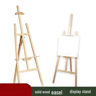 Șevalet Ajustabil din Lemn Masiv pentru Schiță, Pictură și Expunere - Material de Artă Pliabil pentru Studenți