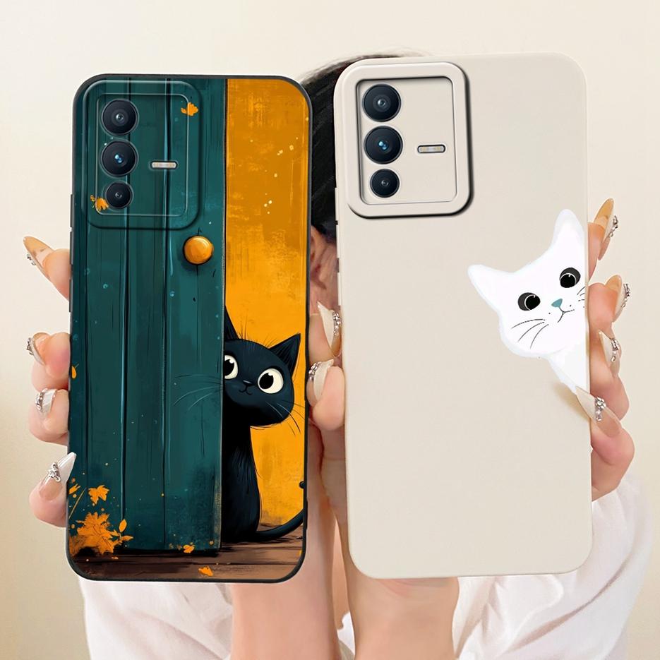 For Vivo V23 Pro Case V2132 Cute Rabbit Cartoon Cover Shockproof Soft TPU Phone Case For Vivo V23e V 23 VivoV23 Pro Fundas Coque