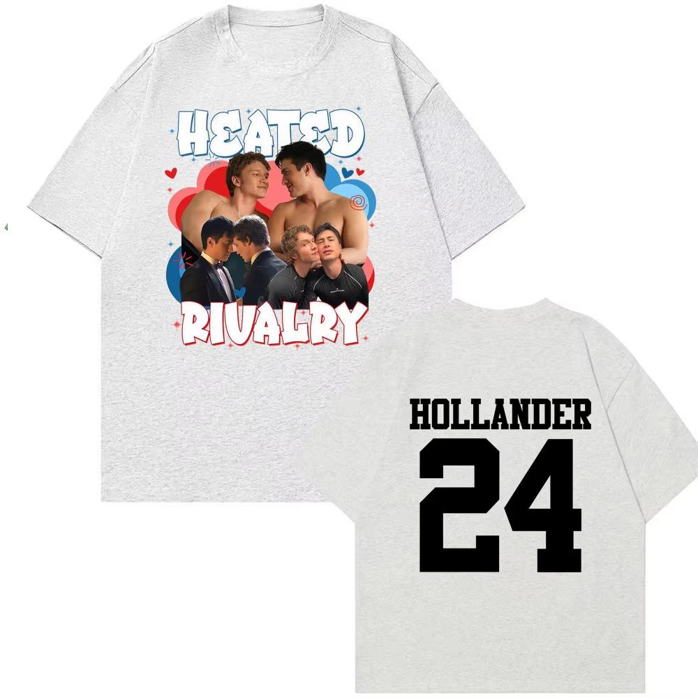 Heated Rivalry Shane Hollander Ilya Rozanov Tshirts Unisex Vintage Fashion Aesthetic Couples Summer Tshirt Casual Comfort Top