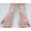 New Arrival Lace Half Finger Gloves Women's Thin Summer Silk Ice Short Sun Protection Driving Non Slip Elastic Fingerless Gloves Bridal Gloves