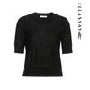 ELLASSAY Women's Lyocell Short Sleeve Knit Top