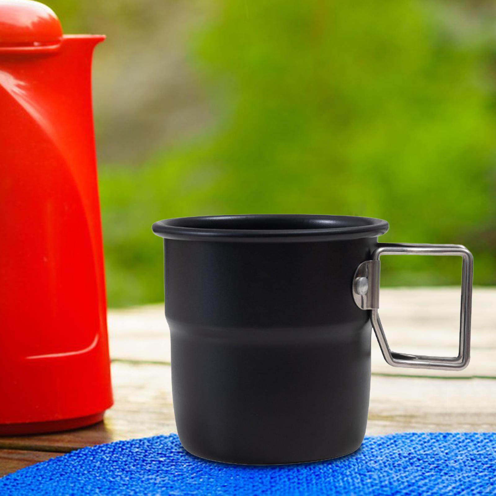 

Coffee Mug Milk 300 Ml Cup Tea Morning Water for Backpacking Holidays Kitchen чорний