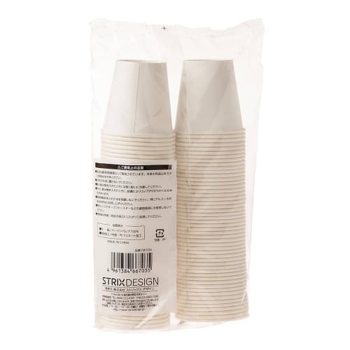 Strix Design Small Paper Cups, 100-Count, 90ml/3oz, Perfect for Gargling and Tasting, Mini Disposable Cups, Commercial Use, DR-504