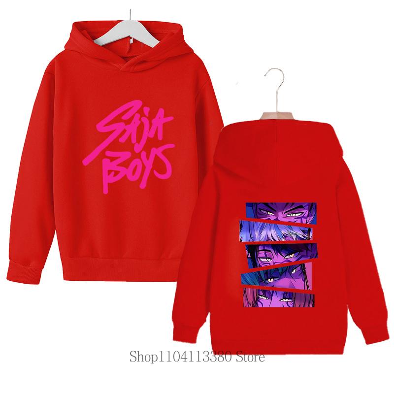 Barnkläder Saja Pojkar K-pop Demon Hunter Tryckt Hoodie Höst Vinter Mode Casual Rolig Fleece Barn Pullover Sweatshirts