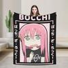 Bocchi the Rock! Hitori Gotou Blankets Anime Flannel Vintage Warm Throw Blankets for Bed Sofa Summer