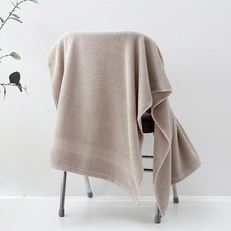 

Cotton bath towel plain color broken adult household bath towel wine bed and breakfast bath towel 70*140 серый