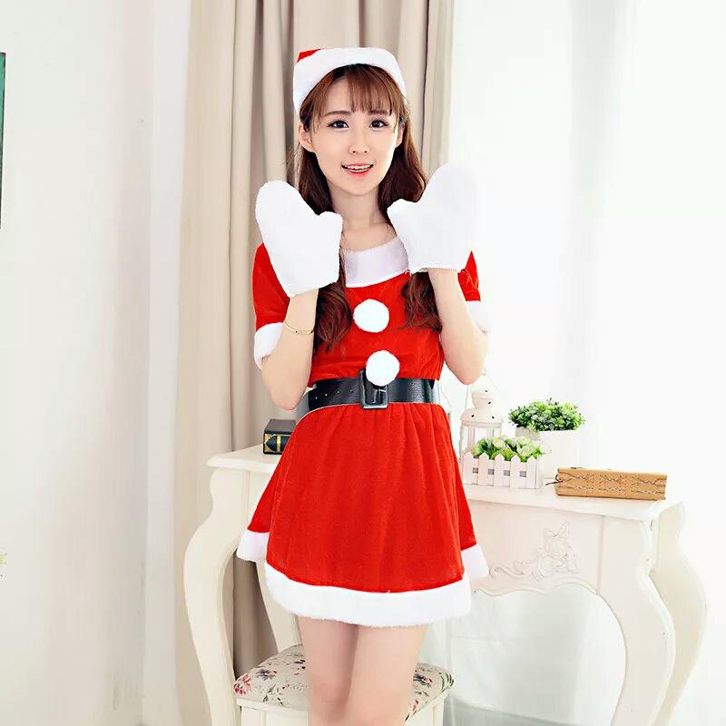 Hot-Selling Erotic Santa Claus Christmas Dress Set for Women's Stage Performance