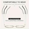 1Pcs New Style Of Men And Women Vintage Metal Oval Glasses Frame Anti-Blue Color-Changing Glasses