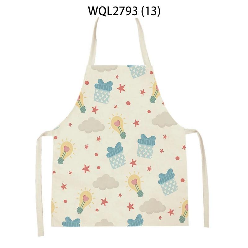 Cute Gifts Pattern Sleeveless Kitchen Aprons Home Decor Baking Accessories Household Cooking Pinafore Cleaning Tool Delantal