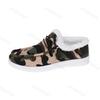 Fashion 2025 Winter Camouflage Design Retro Women's Low Top Casual Cotton Shoes Soft Soled Comfortable Fashion Warm Fashion Plush Flats