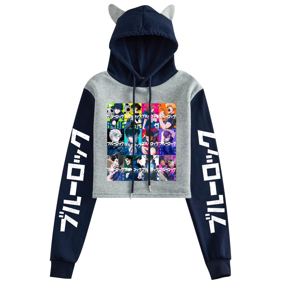 Unisex Blue Lock Anime Fleece Hoodie for Autumn/Winter