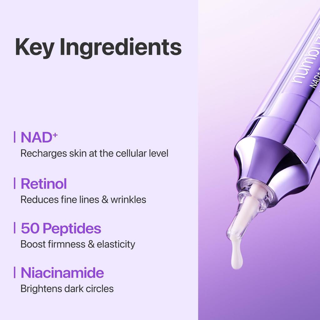 [numbuzin] No.9 NAD+ Retinol Volumetox Eye Cream 10ml