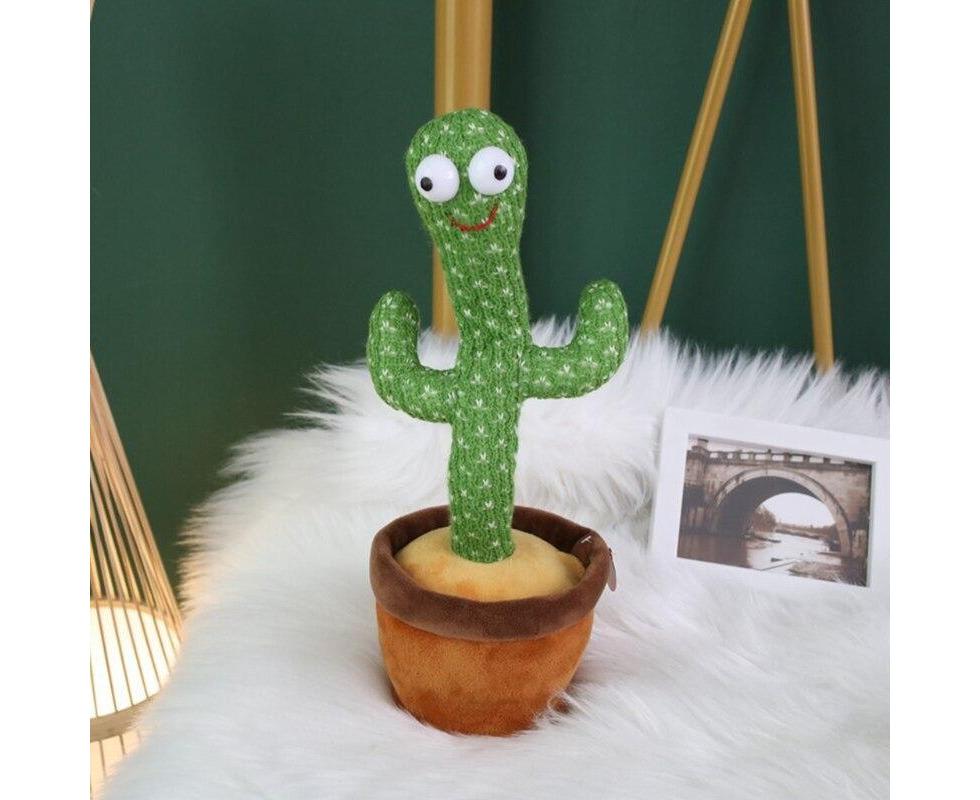 Dancing Cactus Plush Toy Funny Kids Christmas Gift Green