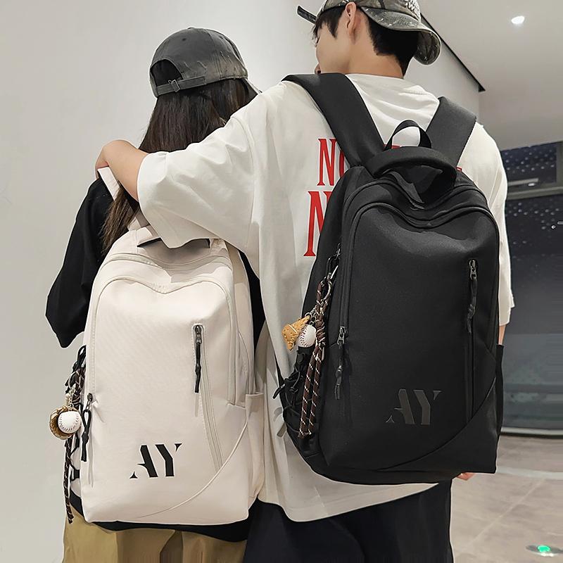 

Student Schoolbag Lightweight Travel Backpack Unisex Large Capacity Backpack чорний