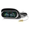 Digital LCD 2 in 1 Gauge Water Temp+Voltage Gauge Water Temperature Meter With Flashing Alarm Voltmeter For Car Truck Vehicle