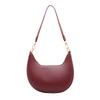 2025 New Women Luxury Shoulder Bags Large Capacity Pu Leather Half Moon Hobo Bags Travel Commuter Handbags