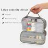 Five-layer large-capacity canvas pencil case junior and high school simple multifunctional pencil case portable stationery storage bag