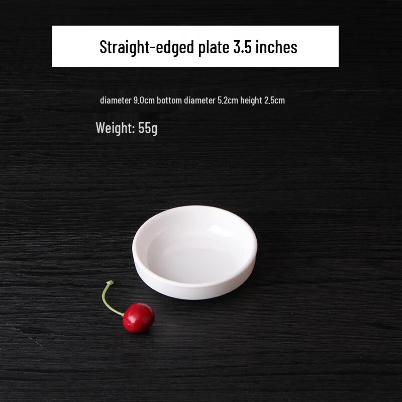 Qianxing A8 White Melamine Snack and Dim Sum Plates
