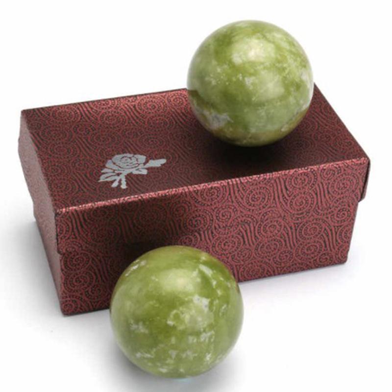 Health Exercise Stress Hand Wrist Natural Jade Ball Health Hand Massage Ball