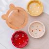 Wooden Stand Cat Ceramic Bowl Non-Slip Cat Water Bowl Anti Vomiting Bowl  Pet Supplies