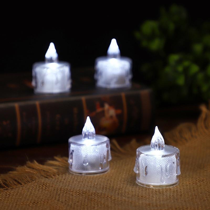 24Pcs Flameless LED Candle Lights Creative Wishing Led Tea Lamp Warm White Halloween Wedding Christmas Decoration Candle Light