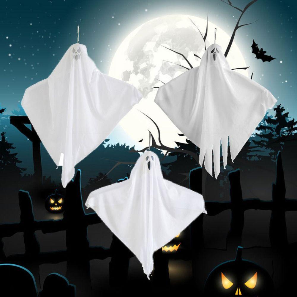 

1/3 шт. Одежда Реквизит Хэллоуин Призрак Кулон Косплей Костюм Призрачное лицо Кулон Вечеринка