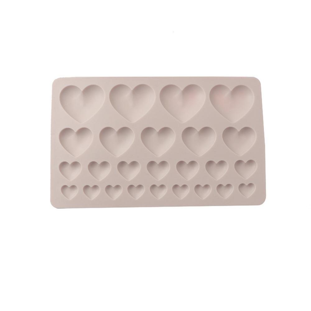 25 ühtse suurusega Love Silikoonist vormiplaat Kaunistusplaat Virsik Fondant Sõbrapäevakook DIY Šokolaad