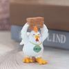Kycklingprydnad Kompakt Storlek Harts Skrivbordsdekoration Helande Emotionell Powerbank Kycklingfigur Heminredning