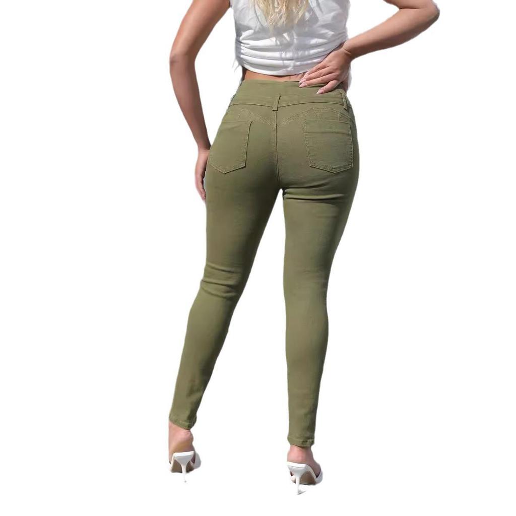 Women's High-Waisted Washed Slim Bootcut Jeans - 2025 Autumn Collection