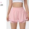 Women's Quick-Dry High-Waist Running Shorts and Yoga Pants Combo