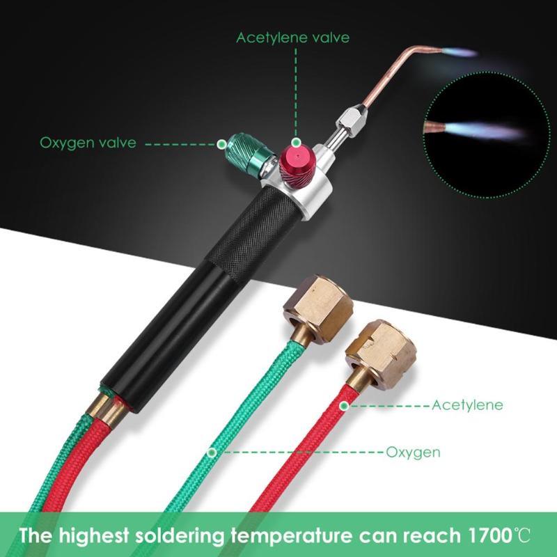 1Set Little Torch Portable Acetylene Oxygen Soldering Torch Mini Gas