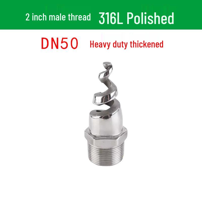 Stainless Steel Anti-Clog Spiral Spray Nozzle for Cooling Tower & Fire Protection