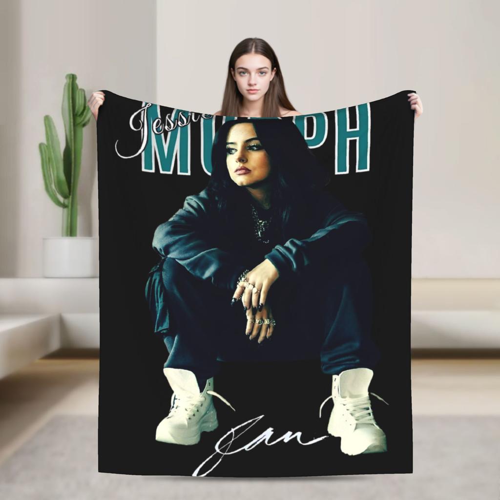 Coperta da lancio retrò Jessie Murph Hysteria Tour 2025 per divano Morbida accogliente coperta in peluche Molteplici dimensioni Coperte per tutte le stagioni