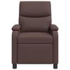 Massage Recliner Brown Faux Leather