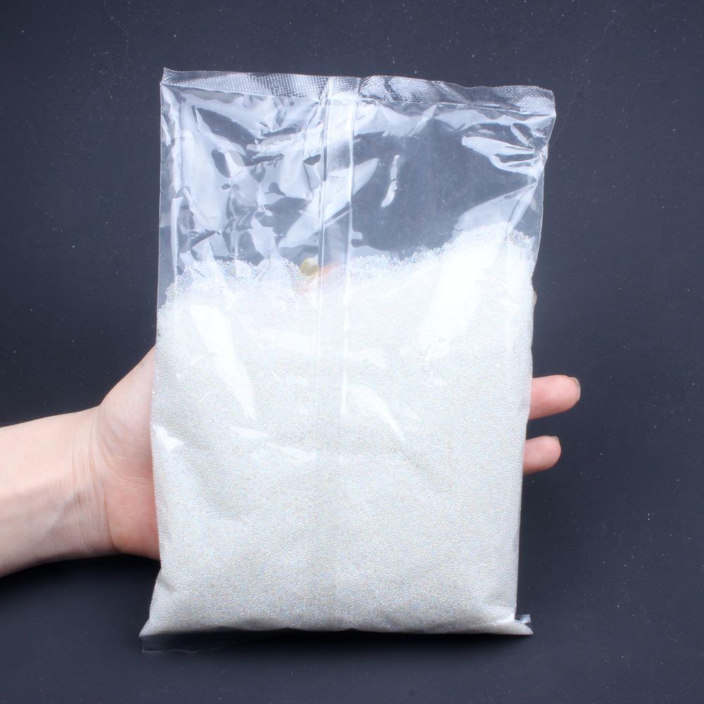 

Прозорі райдужні скляні намистини-бульбашки для нейл-арту - Намистини-ікринки піксі без отвору