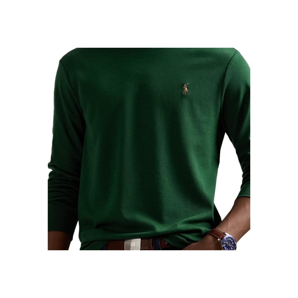 Polo Ralph Lauren Classic Fit Loose Soft Cotton Crew Neck Long Sleeve T-Shirt Men tops 710767629-045