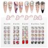 Pointed Drill Nail Art Decorations: Heart, Butterfly, Square & Irregular Shape Rhinestones