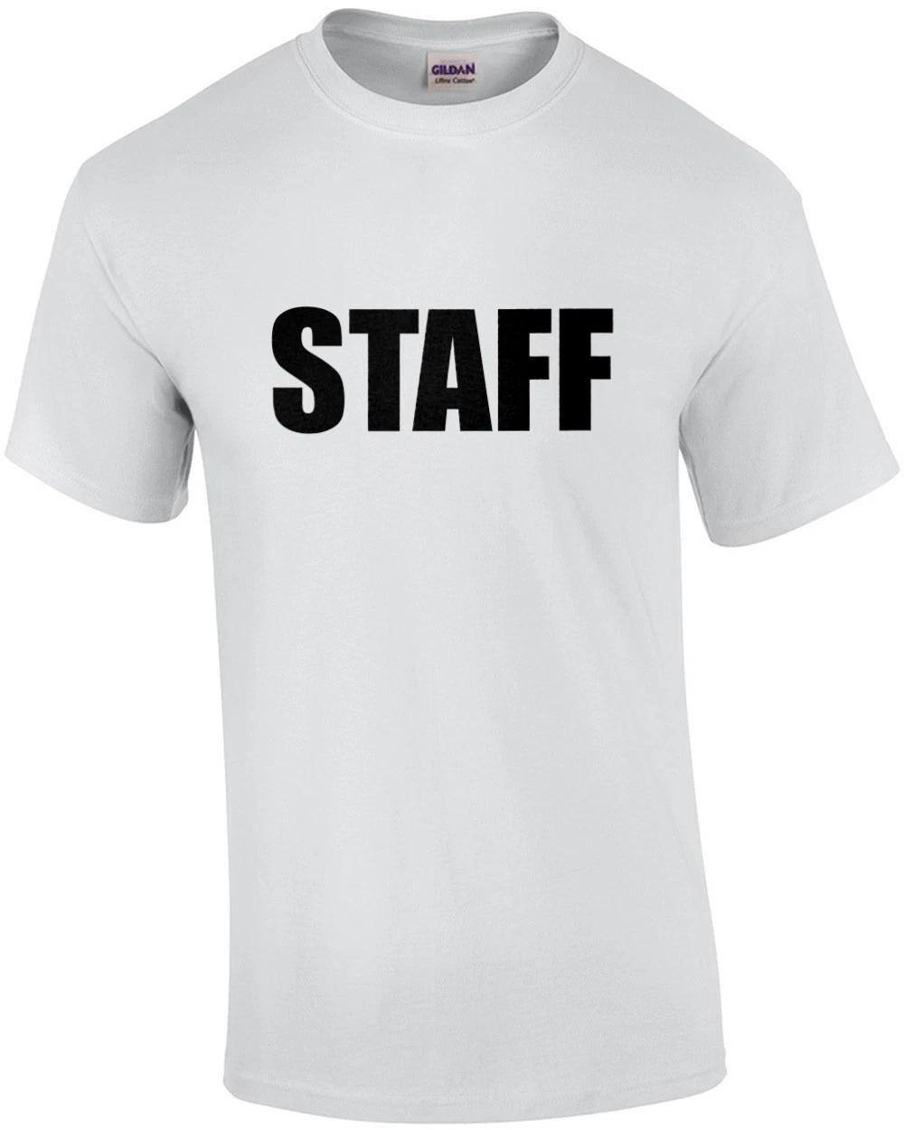 STAFF (Black Text) T-Shirt 3XL