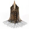 Spring and summer thin elegant women's solid color long fringed shawl Xiyin hot-selling popular new hollow scarf women