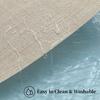 Leetaltree Beige Tischsets Set mit 4 Stück - Hitzebeständige rutschfeste Tischsets für Esstisch, Waschbare langlebige PVC-Vinyl gewebte Tischmatten