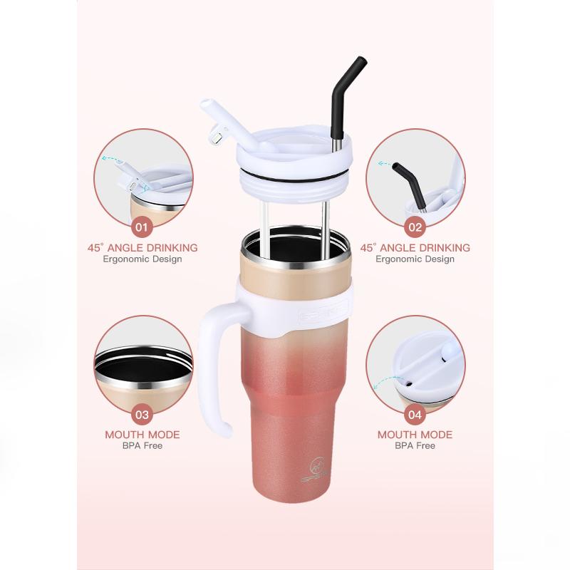 ODM 30oz Isolierter Becher Edelstahl Isolierte Kaffeetasse Outdoor Fitnessstudio Wasserflasche Reise Patent Auslaufsicherer Deckel Flachmann Tasse
