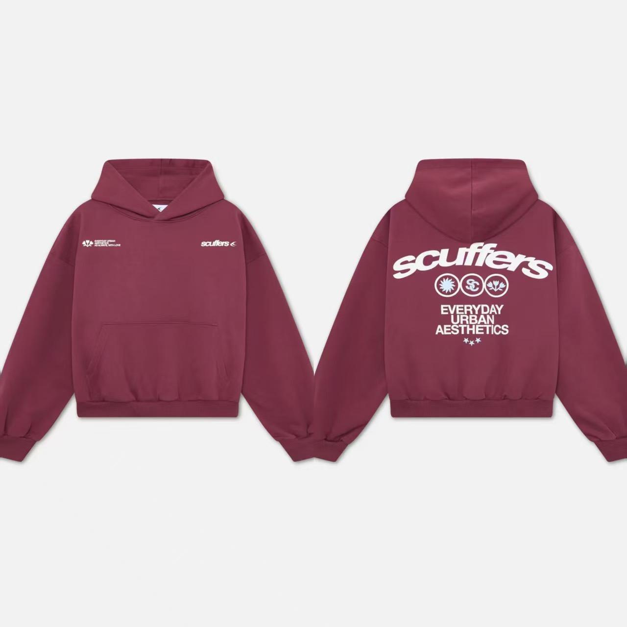 

STREETRICH American Retro Casual Loose Trendy Brand Letter Hoodies Jackets Harajuku Aesthetics Punk Simple Versatile Classics Hoodies S