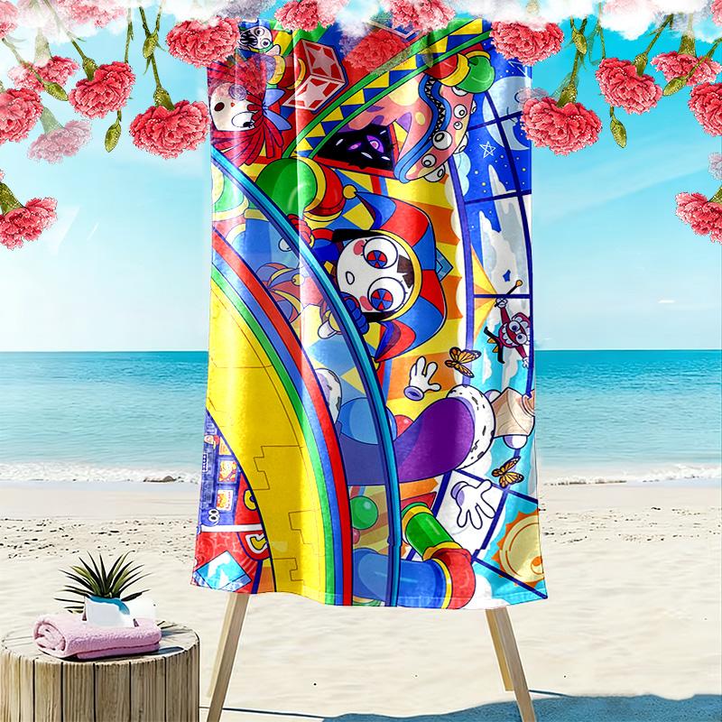 The Amazing Digital Circus2 Print Beach Towel, Large Soft Quick Dry Towel for Beach Camping Swimming