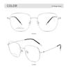 2026 Ultra-Light Pure Titanium Unisex Eyeglasses Frame, Slim Square Design, Compatible with Myopia Lenses