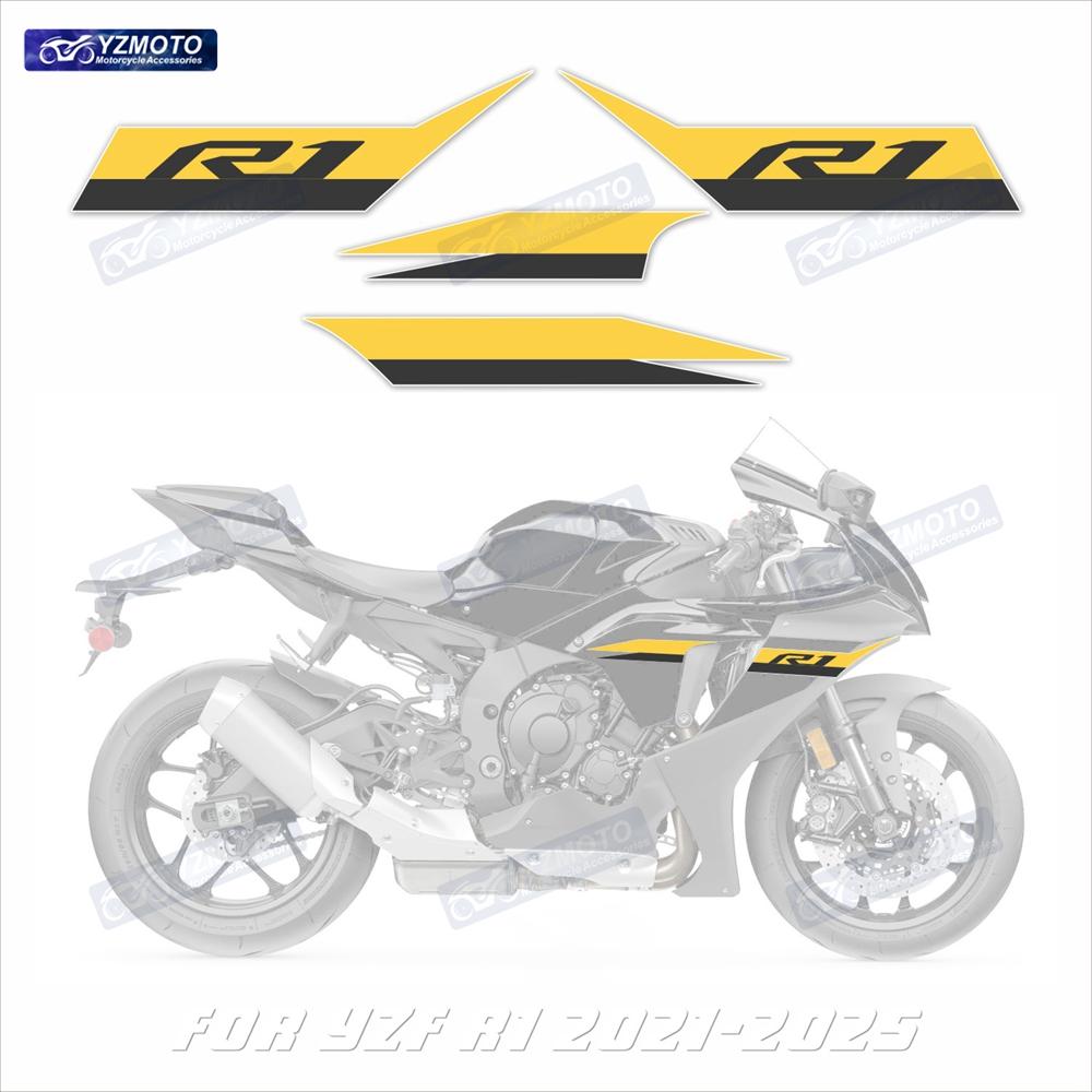 For YZF R1 YZF-R1 2020 2021 2022 2023 2024 Motorcycle Racing Fairing Stickers Reflective Body Decoration Decal Sticker