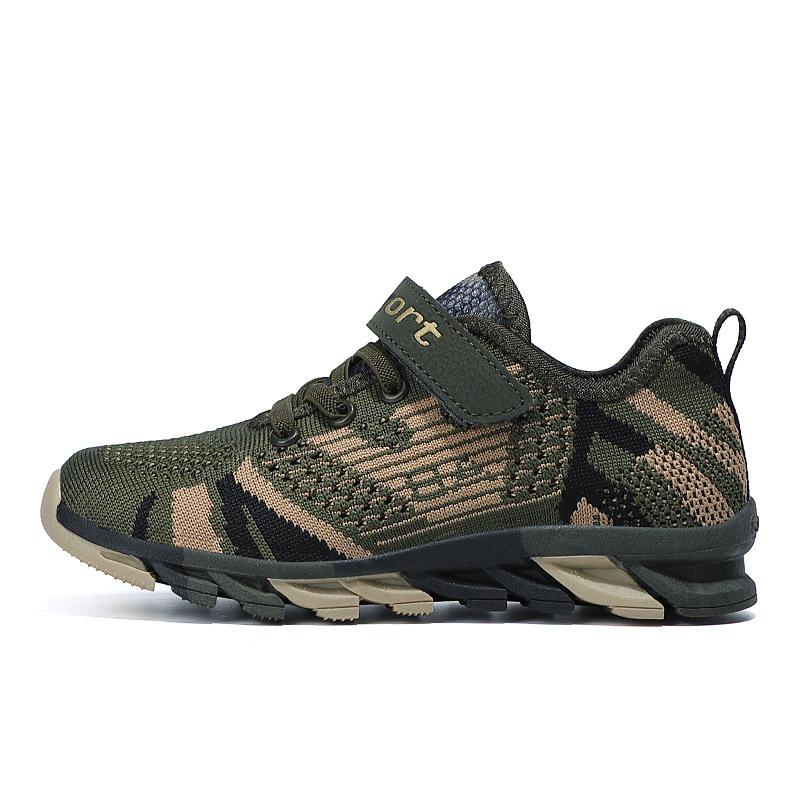 Summer Casual Camouflage Parent-child Shoes Sports Spring and Autumn Flying Woven Shoes Sports Shoes Men and Women