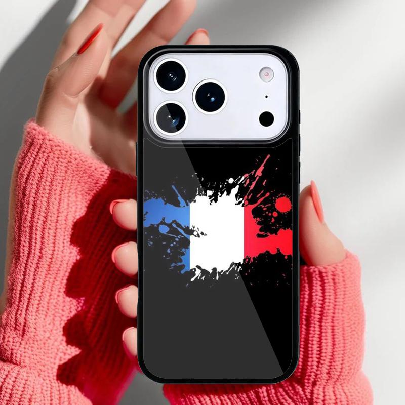 France National Flag Phone Case for iPhone 17 16 15 14 13 Pro Max Back Cover for 12 11 Pro Coque